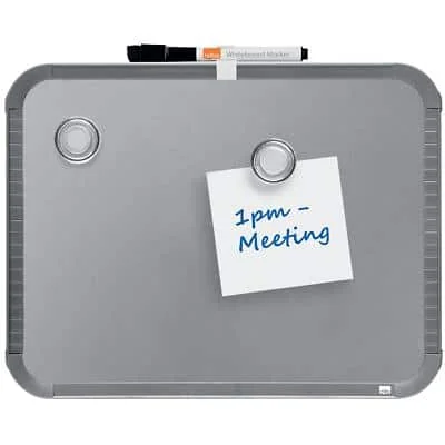 nobo Magnettafel Slim-Line, magnetisch, (B)220 x (H)280 mm, silber (EAN: 0034138080054)