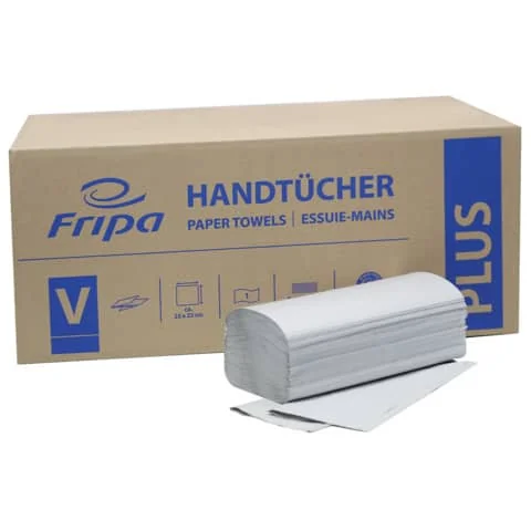 Fripa Handtuchpapier PLUS, 250 x 230 mm, V-Falz, natur (EAN: 4000883000643)
