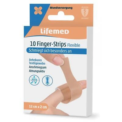 Lifemed Finger-Strips "Flexible", hautfarben, 10er (EAN: 4251594200796)