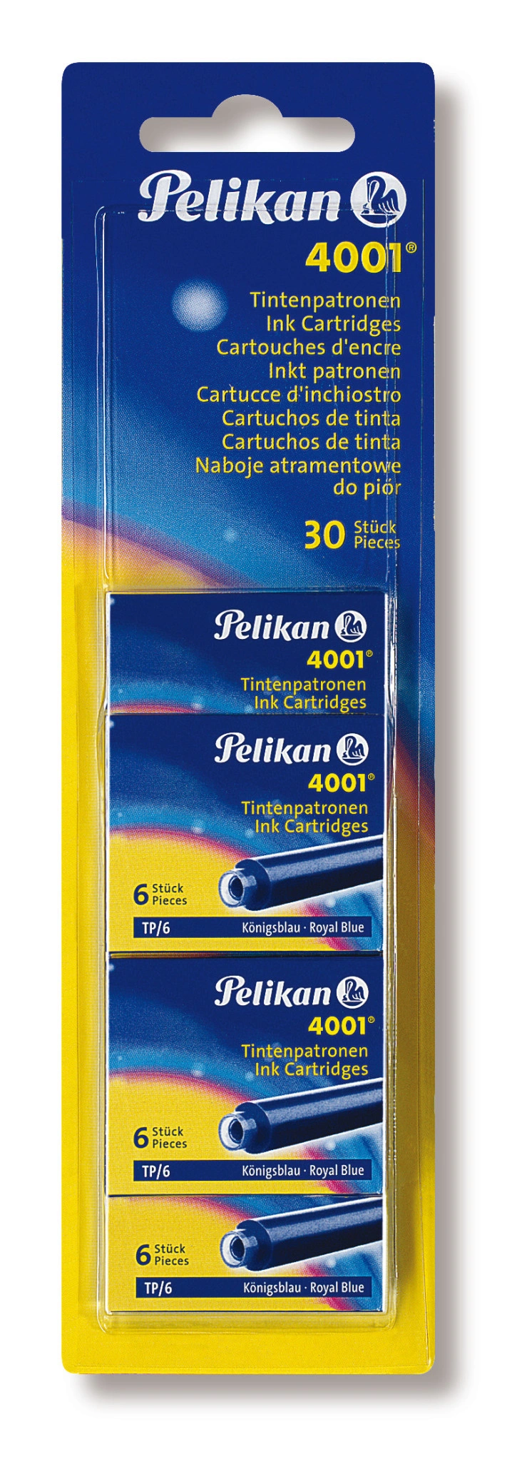 Pelikan Standard-Tintenpatronen 4001 TP/6, königsblau (EAN: 4012700330840)