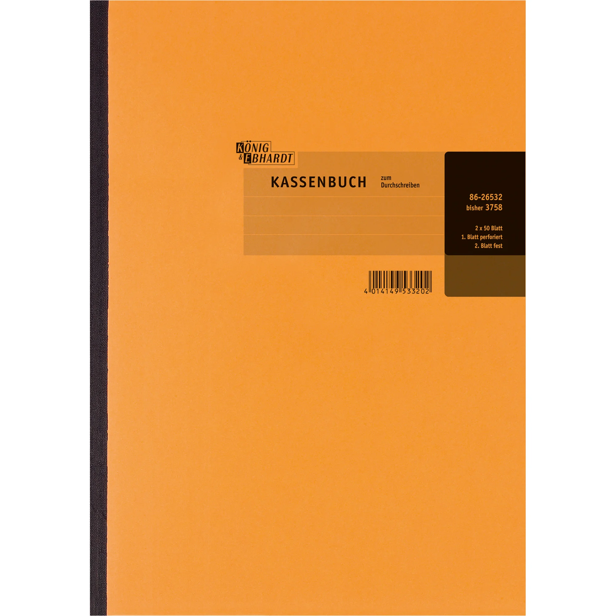 KÖNIG & EBHARDT Kassenbuch, DIN A4, Bruttoverbuchung (EAN: 4014149533202)