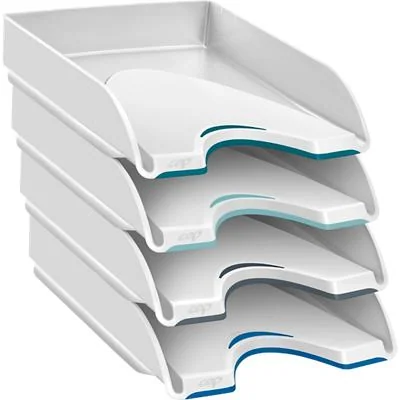 CEP Briefablage Nuance, DIN A4, 4er Pack, weiß (EAN: 3462159017372)