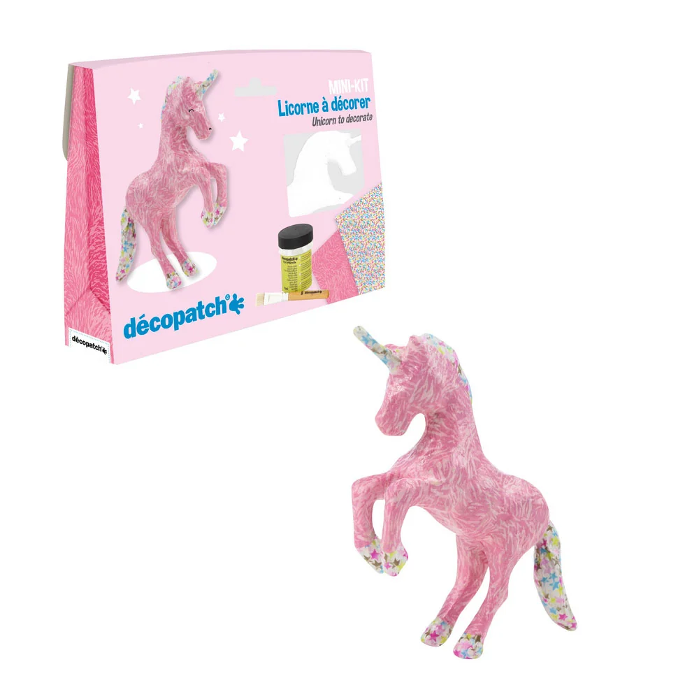 décopatch Pappmaché-Set "Einhorn", 5-teilig (EAN: 3609510350215)