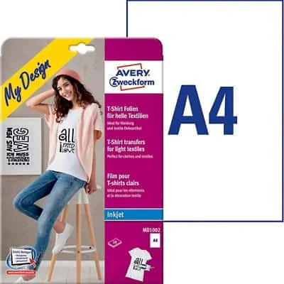 AVERY Zweckform My Design T-Shirt Transfer-Folie, DIN A4 (EAN: 4004182045428)