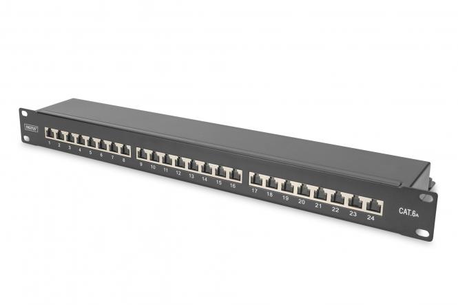 DIGITUS 19" Patch Panel, Kat. 6A, Klasse EA, 24-Port (EAN: 4016032440260)