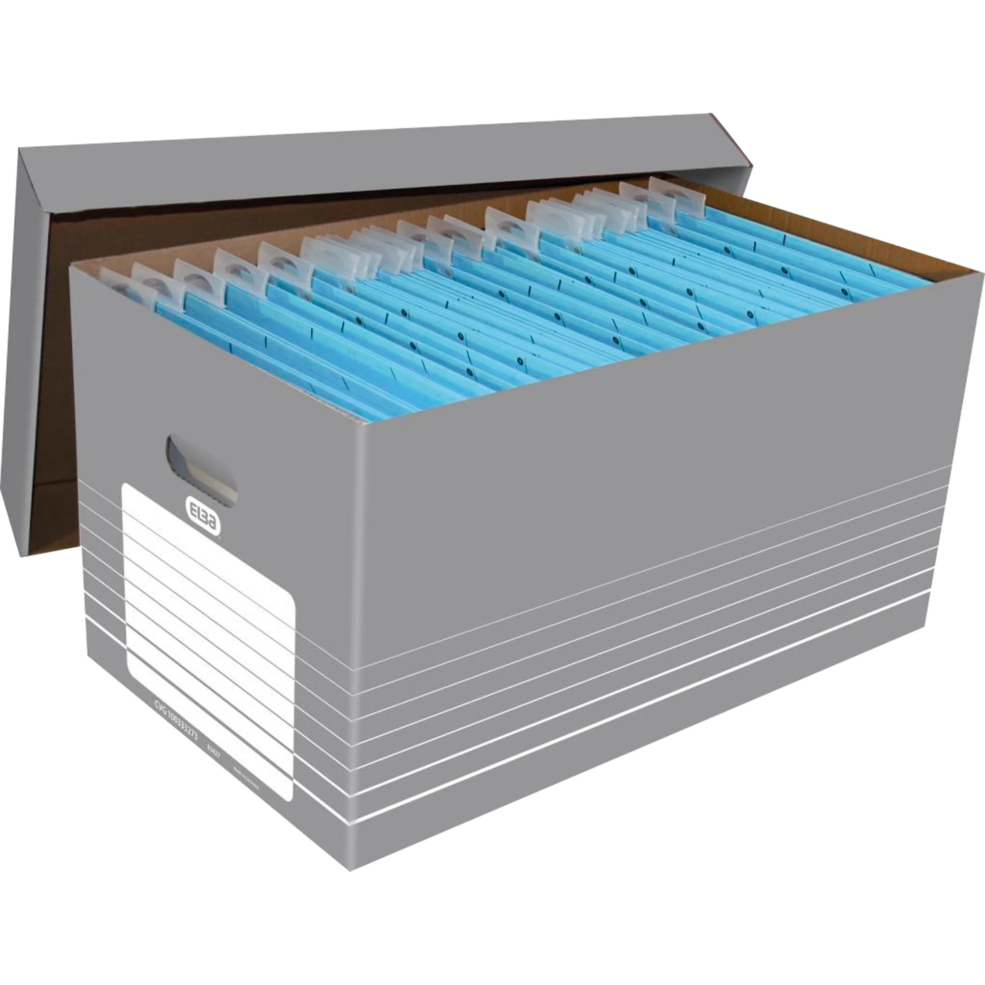 ELBA tric Archiv- und Transportbox für A4, grau/weiß (EAN: 4002030830080)