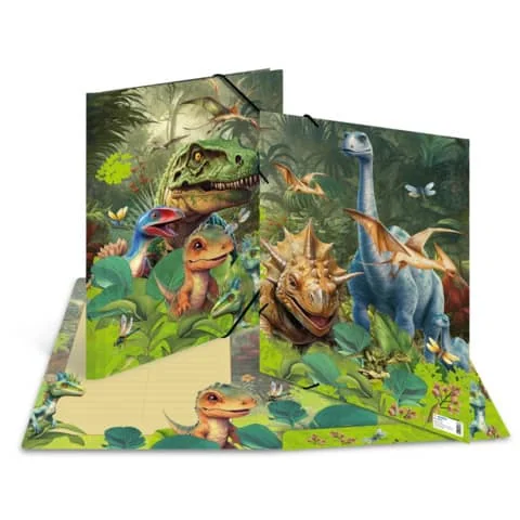 HERMA Eckspannermappe "Dino World", Karton, DIN A3 (EAN: 4008705195768)