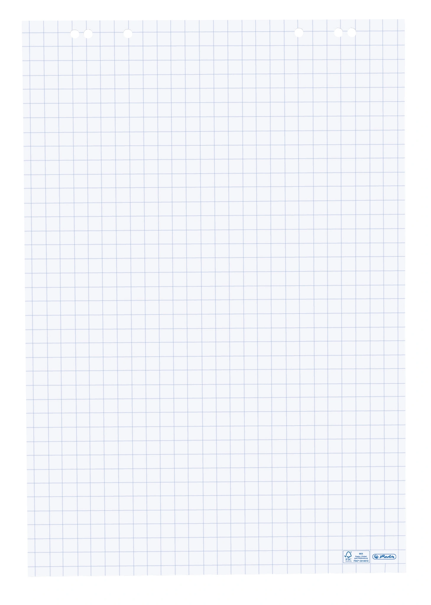 herlitz Flipchart-Block, 20 Blatt, kariert, 650 x 980 mm (EAN: 4008110307985)