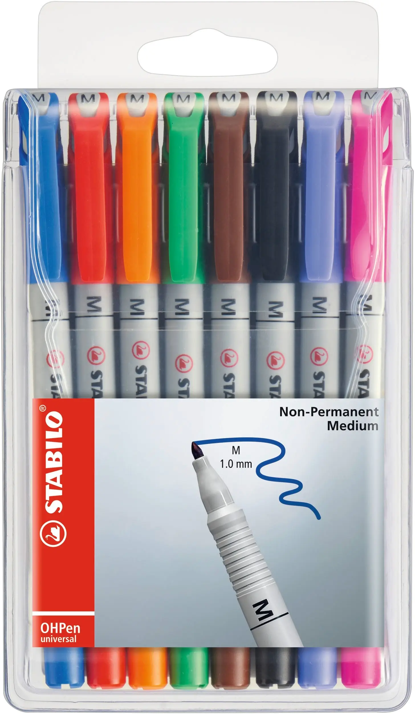 STABILO Nonpermanent-Marker OHPen universal, 8er Etui (EAN: 4006381114967)