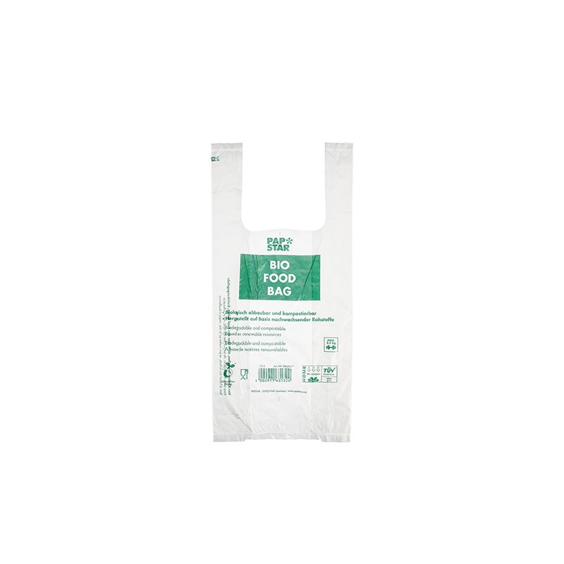 PAPSTAR Hemdchen-Tragetasche, aus Bio-Folie, transparent (EAN: 4002911882979)