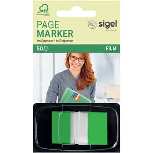 sigel Haftstreifen "Z-Marker" Film Color-Tip, grün, 50 Blatt (EAN: 4004360891281)