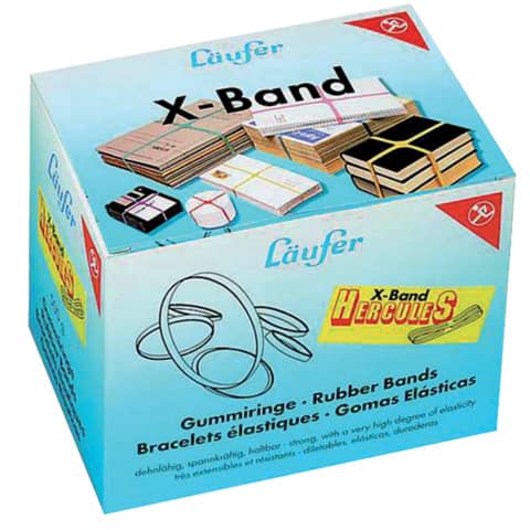Läufer X-Band im Karton - 500 g, 250 x 25 mm, bunt sortiert (EAN: 4006677590789)