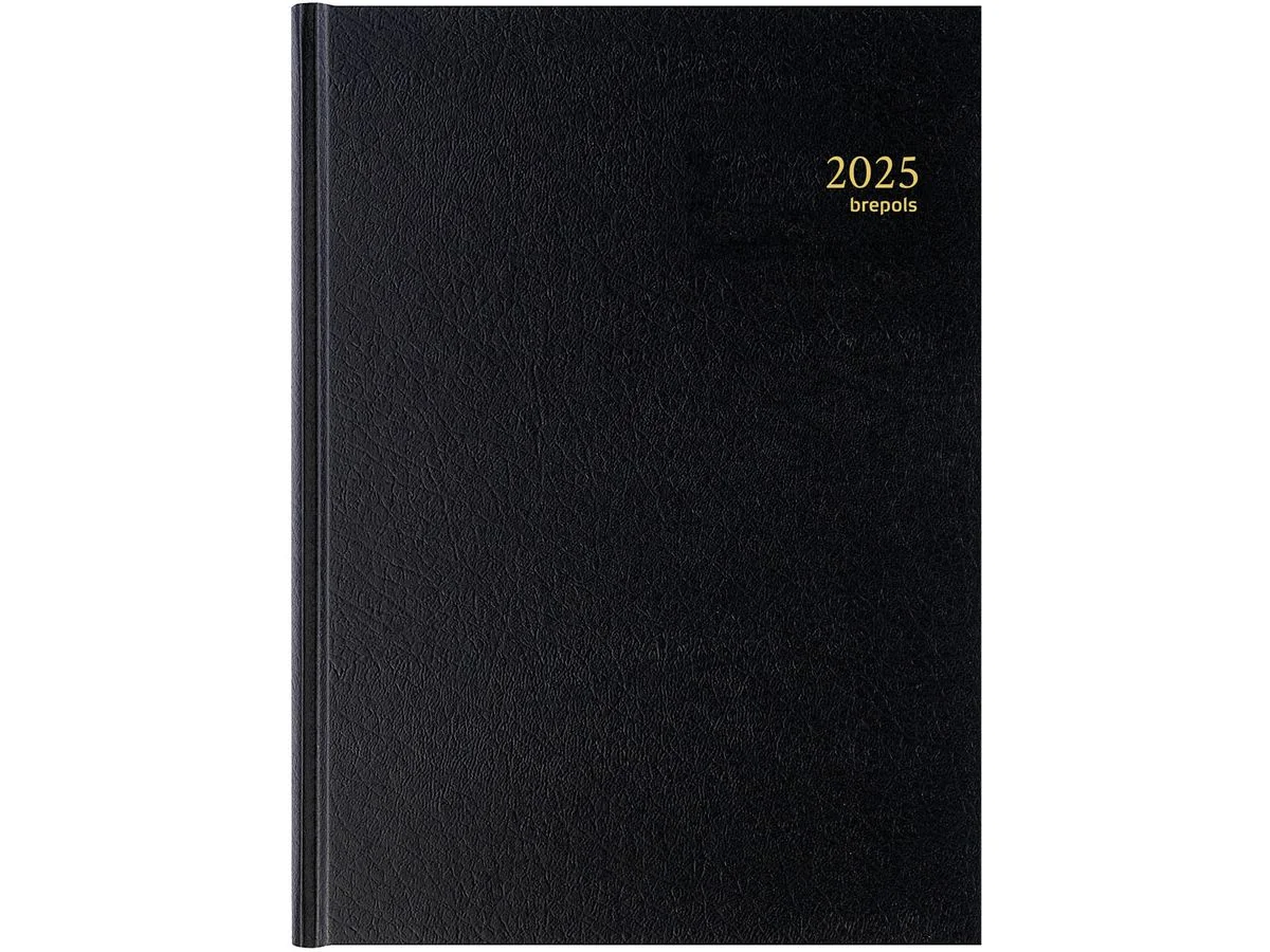 Brepols Buchkalender "BREMAX 001" 2027, schwarz (EAN: 5412303100298)