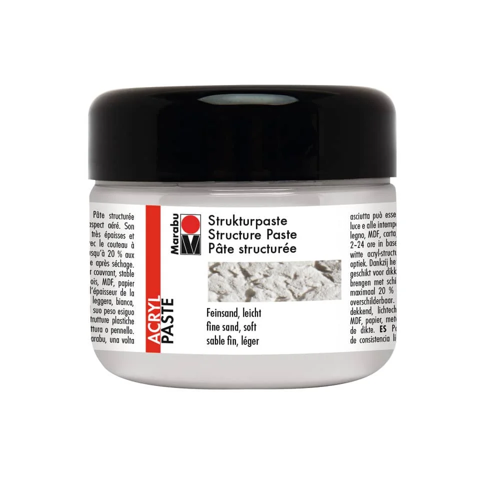 Marabu Acryl-Strukturpaste, 225 ml, grobsand (EAN: 4007751654878)