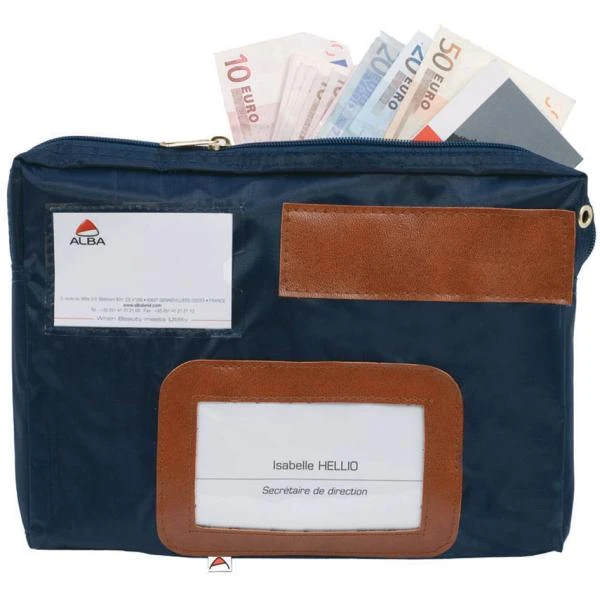 ALBA Banktasche "POCAIS" mit Dehnfalte, Polyester, blau (EAN: 3129710003402)