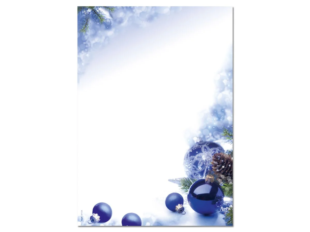 sigel Weihnachts-Motiv-Papier "Blue Harmony", A4, 90 g/qm (EAN: 4004360849671)