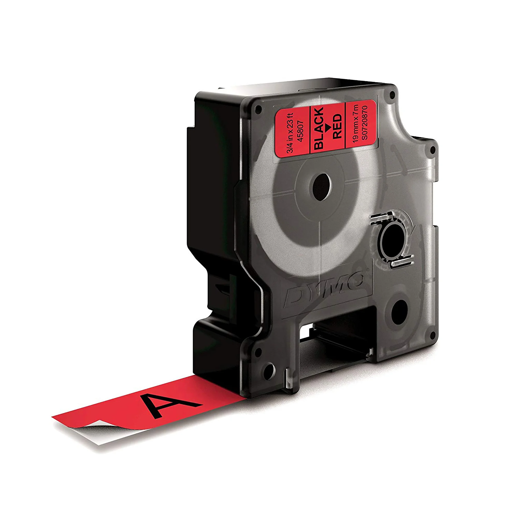 DYMO D1 Schriftbandkassette schwarz/rot, 19 mm x 7 m (EAN: 5411313452175)