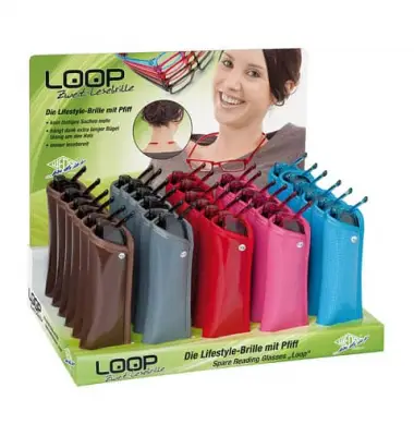 WEDO Lesebrille LOOP, 30er Display, farbig sortiert (EAN: 4003801849812)