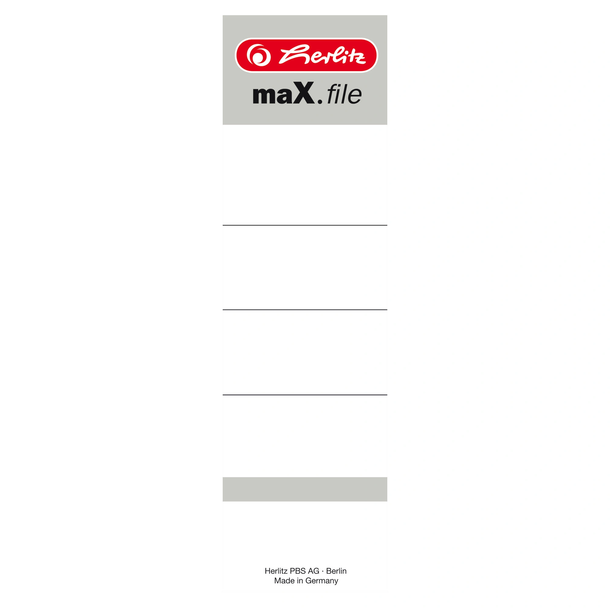 herlitz Ordnerrücken-Einsteckschilder maX.file, 54 x 190 mm (EAN: 4008119743104)