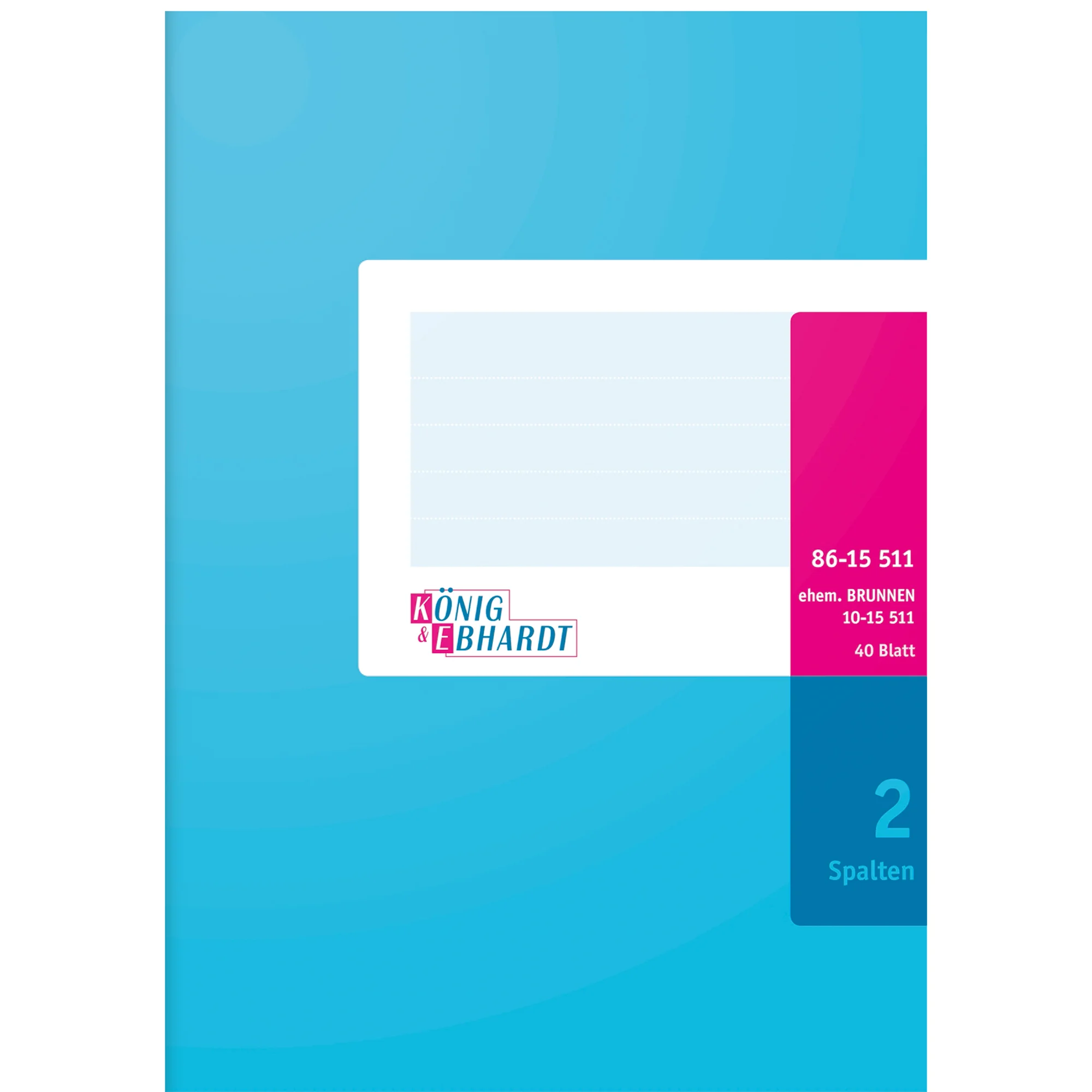 KÖNIG & EBHARDT Spaltenbuch DIN A5, 2 Spalten, 40 Blatt (EAN: 4014149126909)