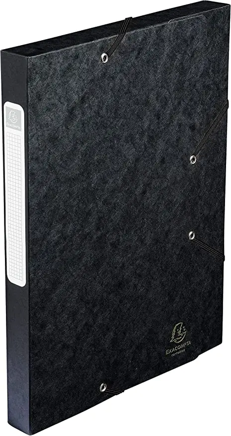 EXACOMPTA Sammelbox Cartobox, DIN A4, 25 mm, schwarz (EAN: 3141871601853)