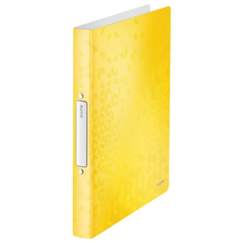 LEITZ Ringbuch WOW, DIN A4, PP, gelb, 2 Ringe (EAN: 4002432120833)