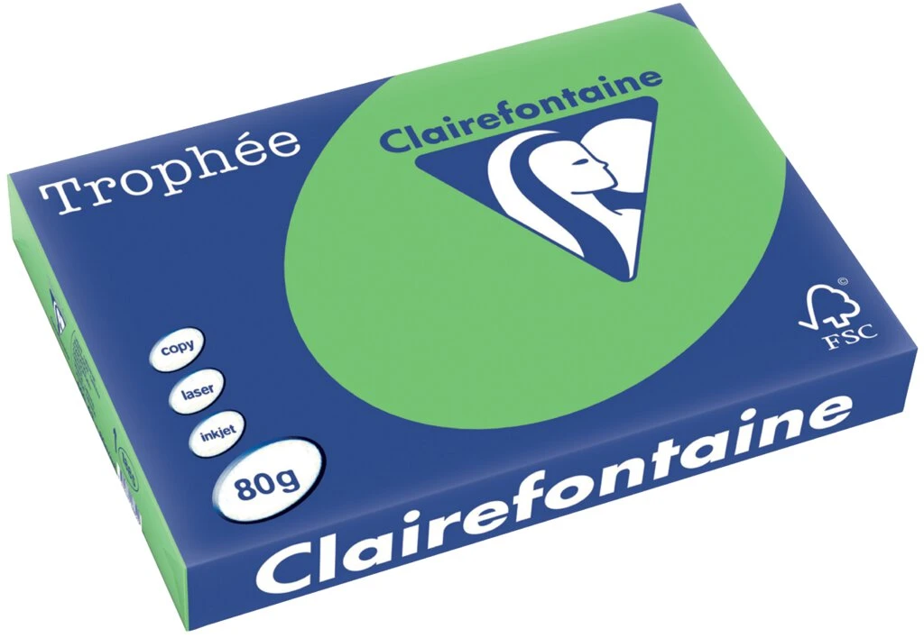 Clairefontaine Multifunktionspapier Trophée, A3, maigrün (EAN: 3329680188509)