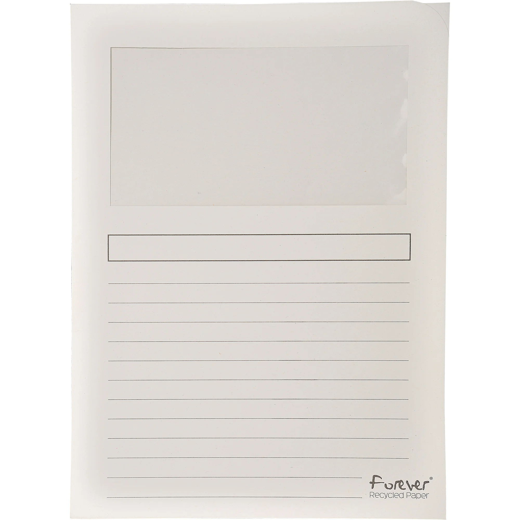 EXACOMPTA Sichtmappe FOREVER, DIN A4, 130 g/qm, weiß (EAN: 3130630501107)