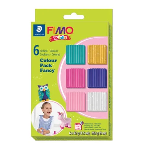 FIMO kids Modelliermasse-Set Colour Pack "girlie", 6er Set (EAN: 4007817805183)