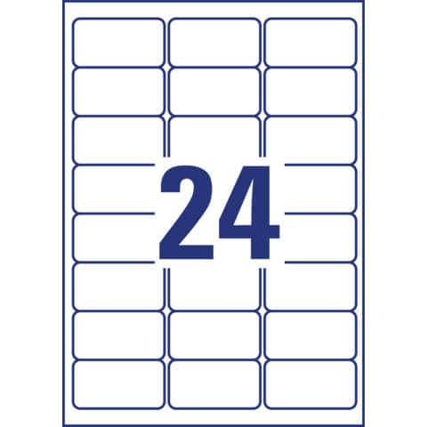 AVERY Zweckform wetterfeste Etiketten, 63,5 x 33,9 mm (EAN: 4004182067529)