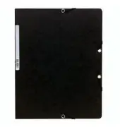 EXACOMPTA Eckspannermappe, DIN A4, Karton, schwarz (EAN: 3130630055617)