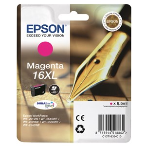EPSON Tinte N.16XL für EPSON WorkForce 2010/2510, magenta,XL (EAN: 8715946518862)