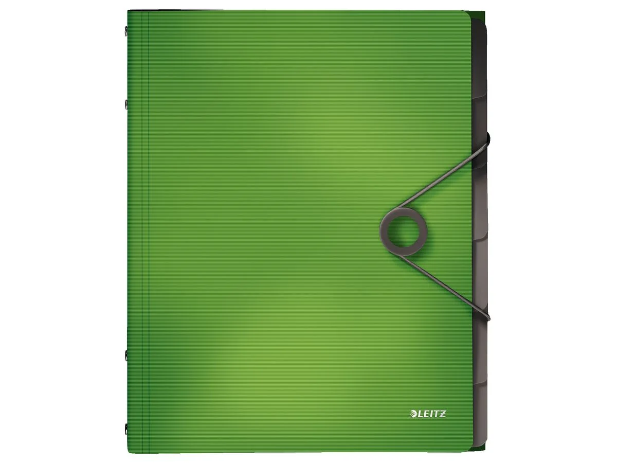 LEITZ Ordnungsmappe Solid, DIN A4, PP, 6 Fächer, hellgrün (EAN: 4002432114955)