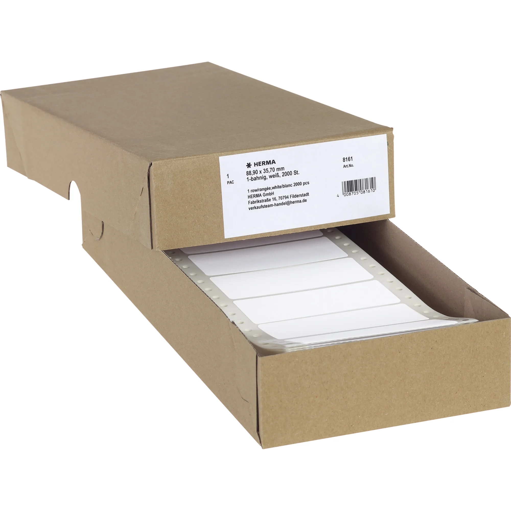 HERMA Computeretiketten endlos, 88,9 x 35,7 mm, 1-bahnig (EAN: 4008705081610)