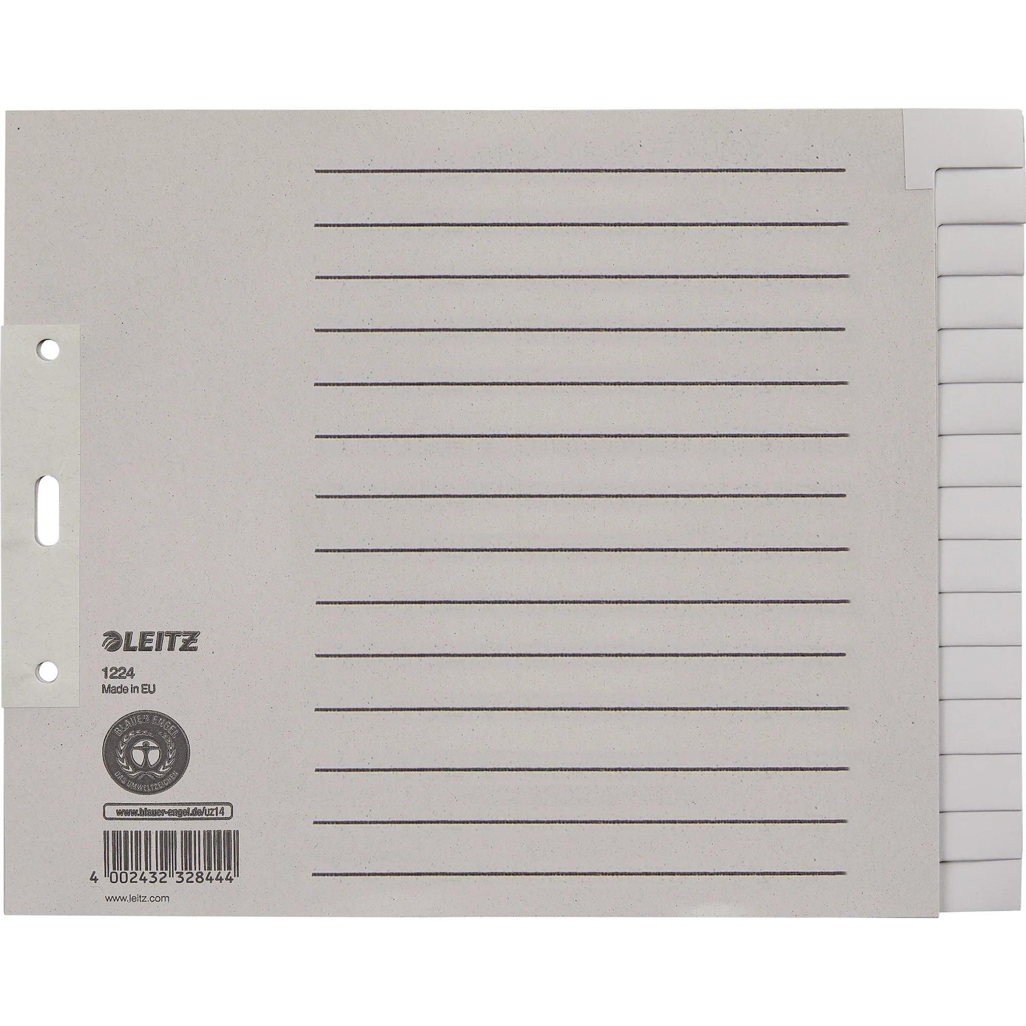 LEITZ Tauenpapier-Register, blanko, A4 Überbreite, 15-teilig (EAN: 4002432328444)