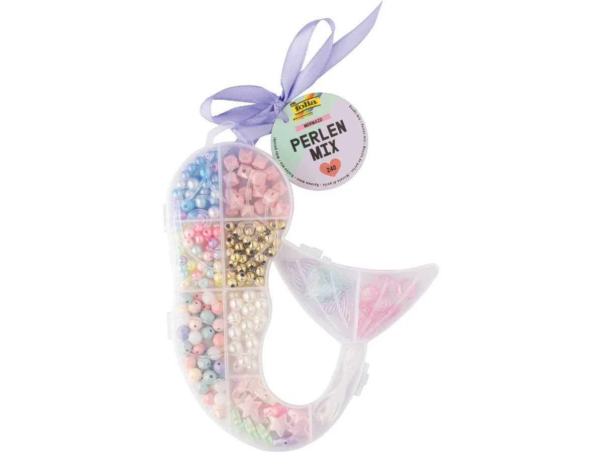 folia Perlen-Mix MERMAID, 240 Teile (EAN: 4001868133318)