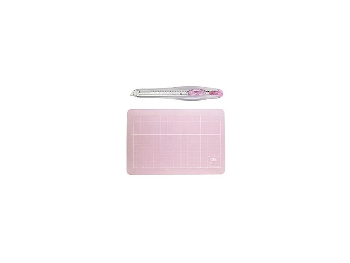 NT Cutter und Schneidematte Set-AM350P, rosa (EAN: 4904011014833)