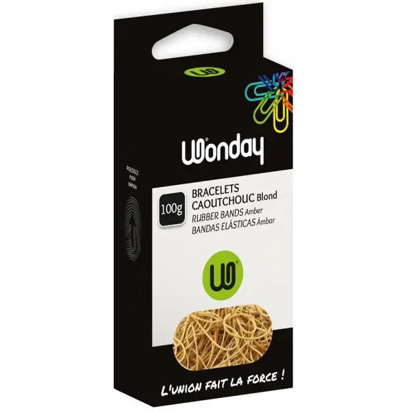 Wonday Gummiringe im Karton, natur, 120 mm, 100 g (EAN: 3701254705136)