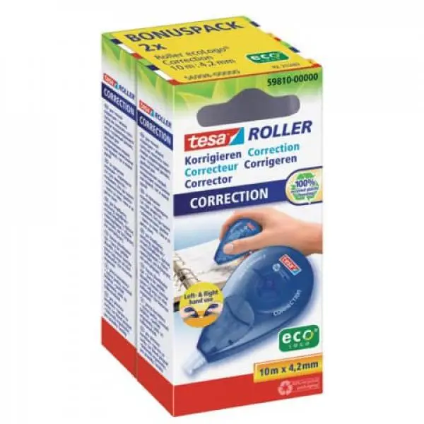 tesa ecoLogo Einweg-Korrekturroller Sideway Roller Bonuspack (EAN: 4042448207319)