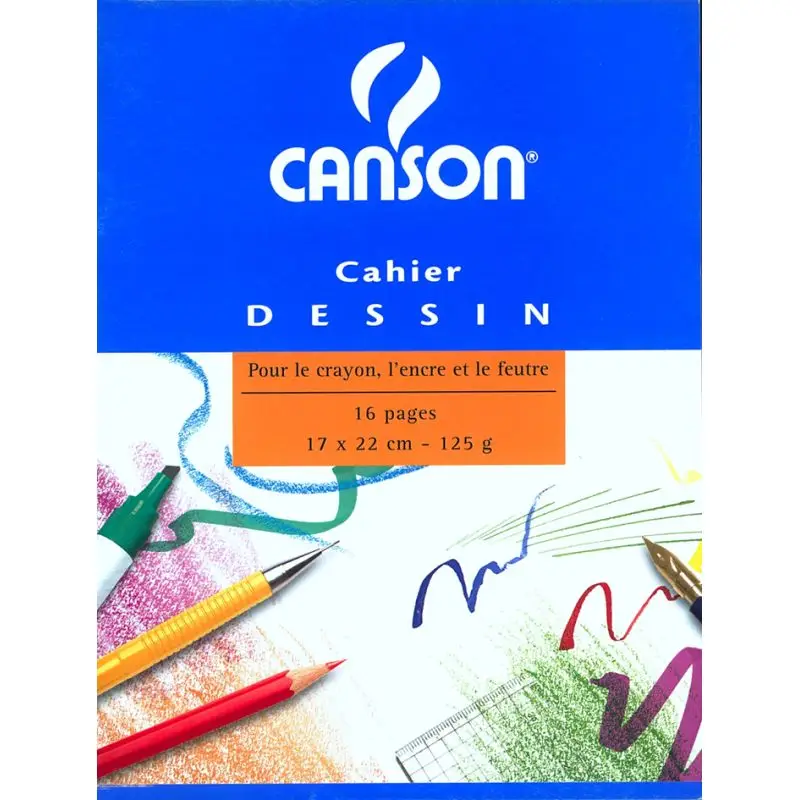 CANSON Zeichenheft, blanko, 120 g/qm, 170 x 220 mm (EAN: 3148950271112)