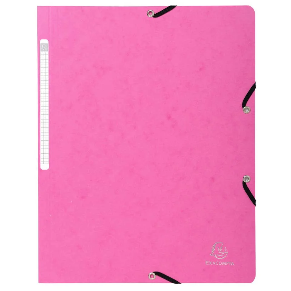 EXACOMPTA Eckspannermappe, DIN A4, Karton, fuchsia (EAN: 3130630055600)