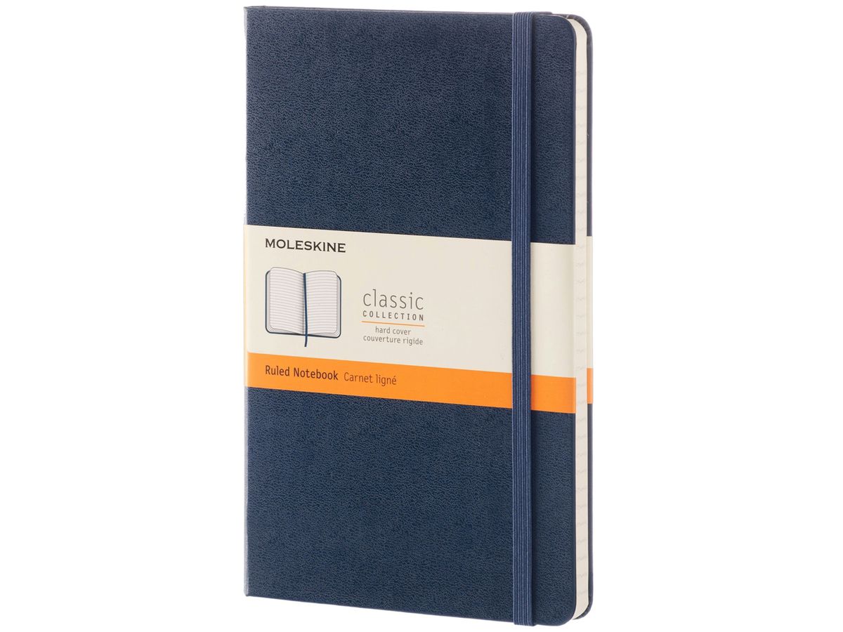 MOLESKINE Notizbuch, L/A5, liniert, Hardcover, blau (EAN: 8051272893601)