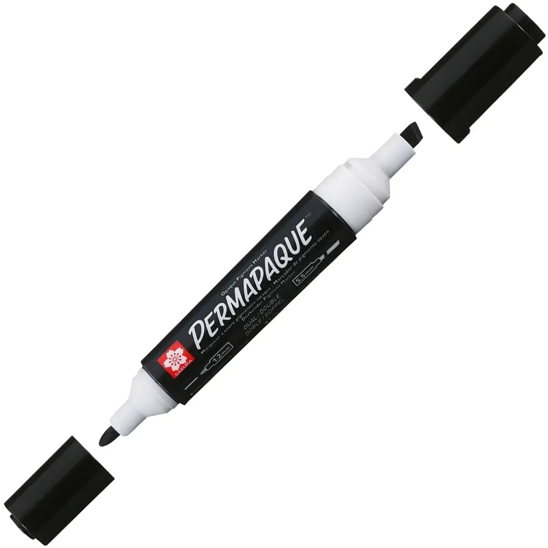 SAKURA Permanent-Marker Permapaque, 2 Spitzen, schwarz (EAN: 0084511332379)