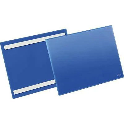 DURABLE Kennzeichnungstasche, selbstklebend, DIN A4 quer, blau/transparent (EAN: 4005546981697)