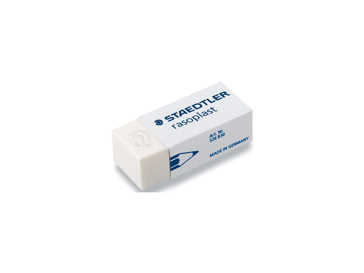 STAEDTLER Kunststoff-Radierer rasoplast B30, weiß (EAN: 4007817502259)