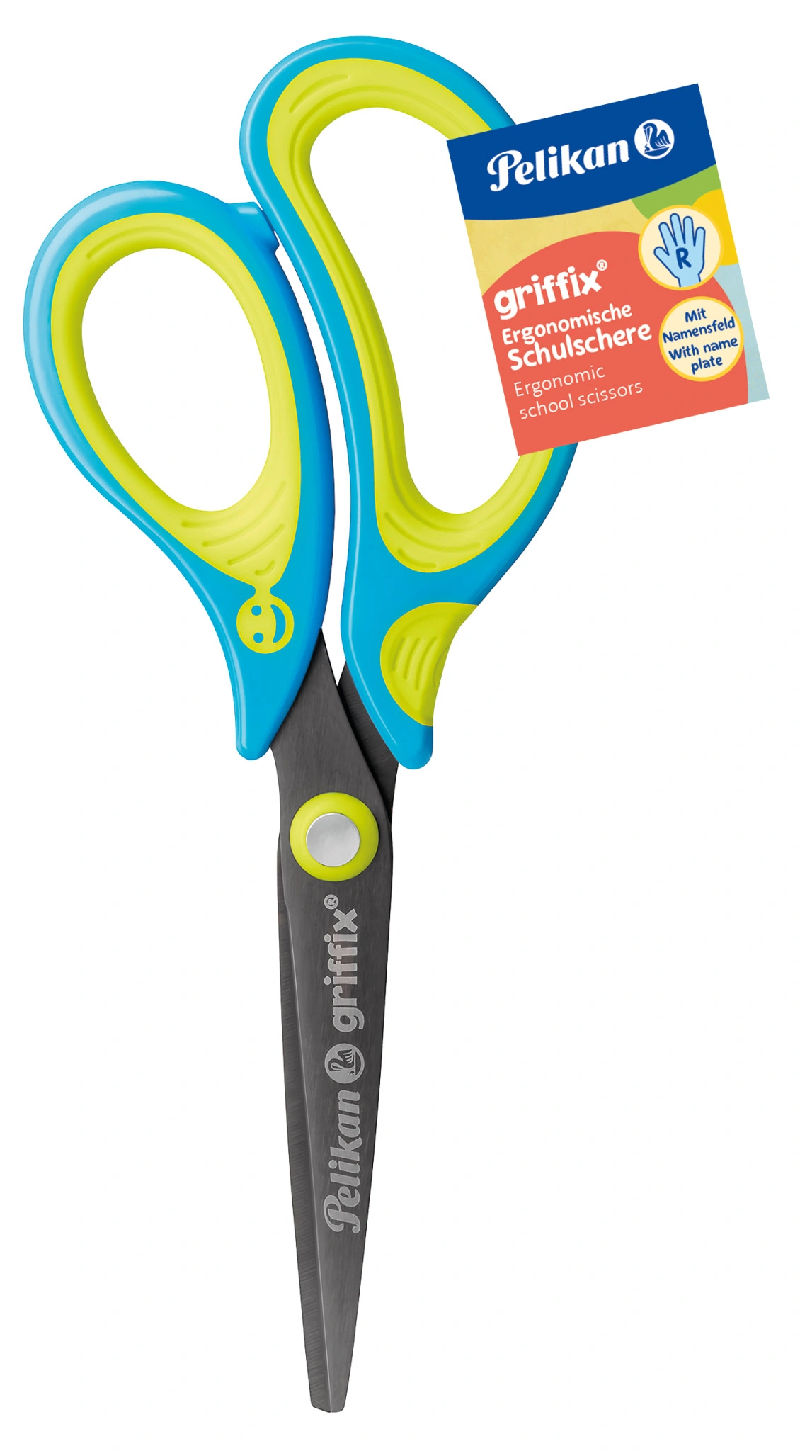 Pelikan griffix Schulschere, spitz, Neon Fresh Blue (EAN: 4012700810274)
