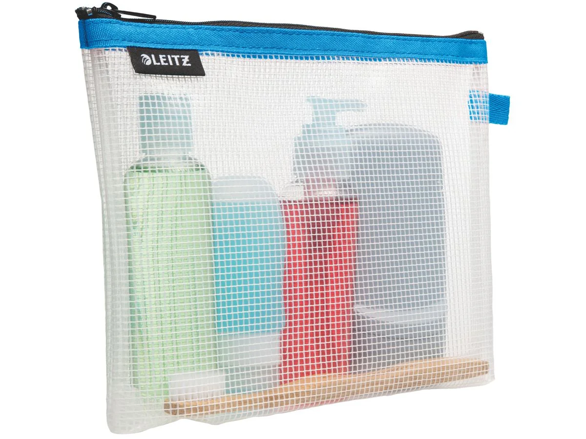 LEITZ Kosmetiktasche WOW Traveller, transparent/blau (EAN: 4002432122752)