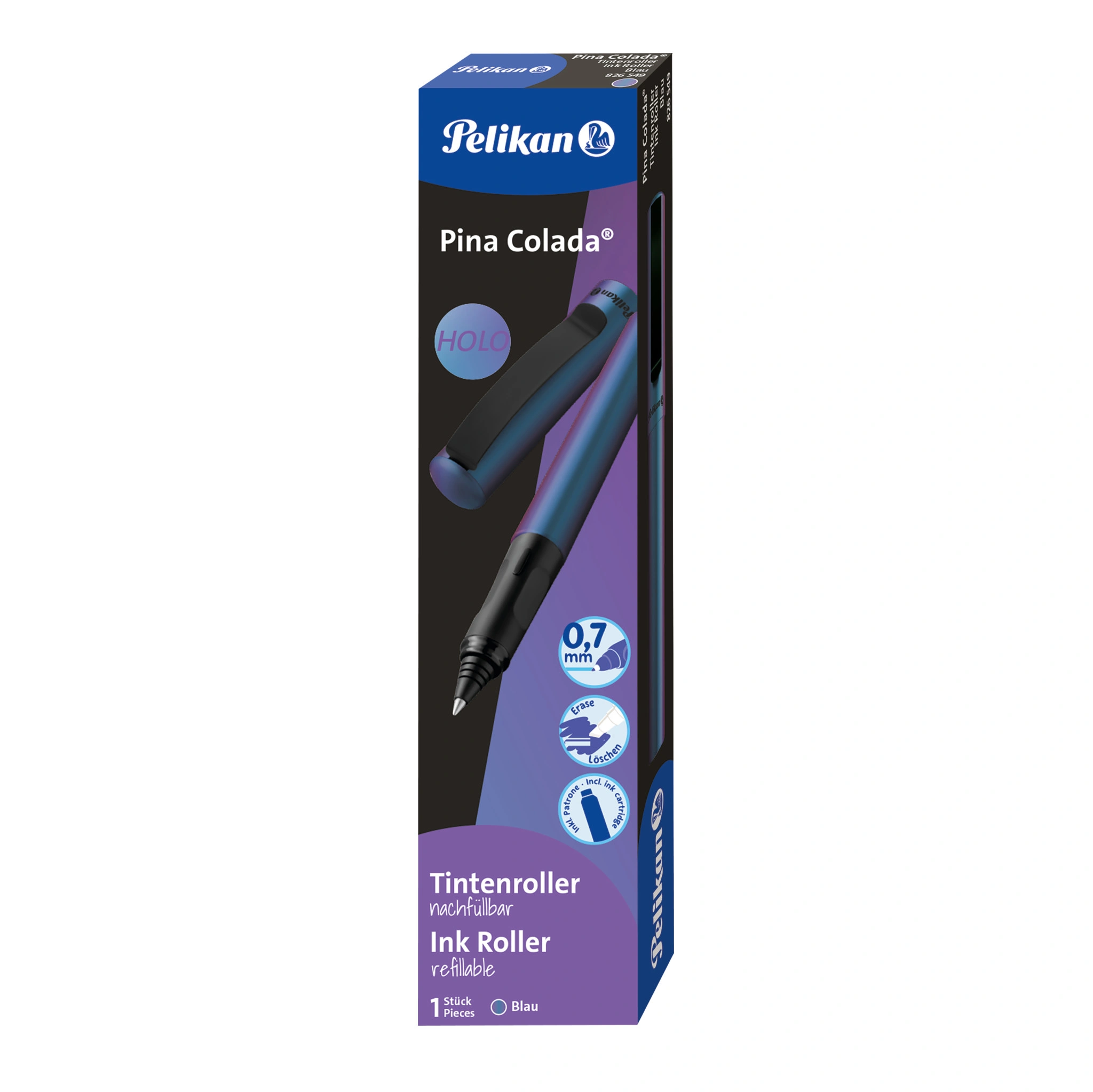 Pelikan Tintenroller Pina Colada Holo, blau (EAN: 4012700826541)