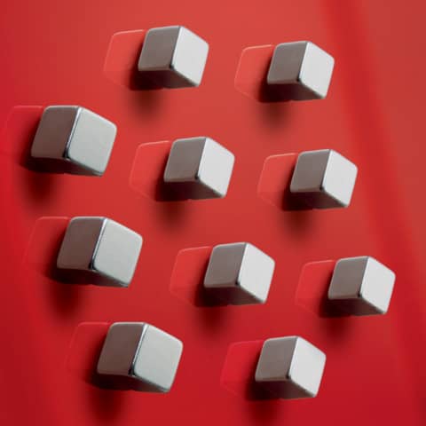 sigel Neodym-Würfelmagnet "Strong" C5, 10er Set, silber (EAN: 4004360800139)