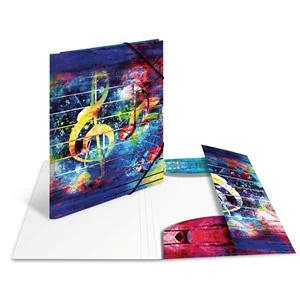 HERMA Eckspannermappe "Artline", PP, DIN A3, Music (EAN: 4008705198585)